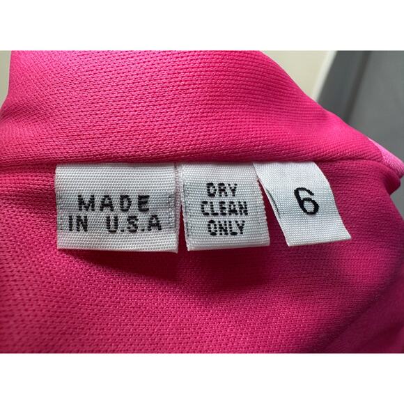 Kevan Hall Fuchsia Pink Jersey Dress - Size 6 - Picture 16 of 16